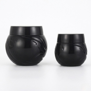 30g Black Elegance Glass Cream Jars